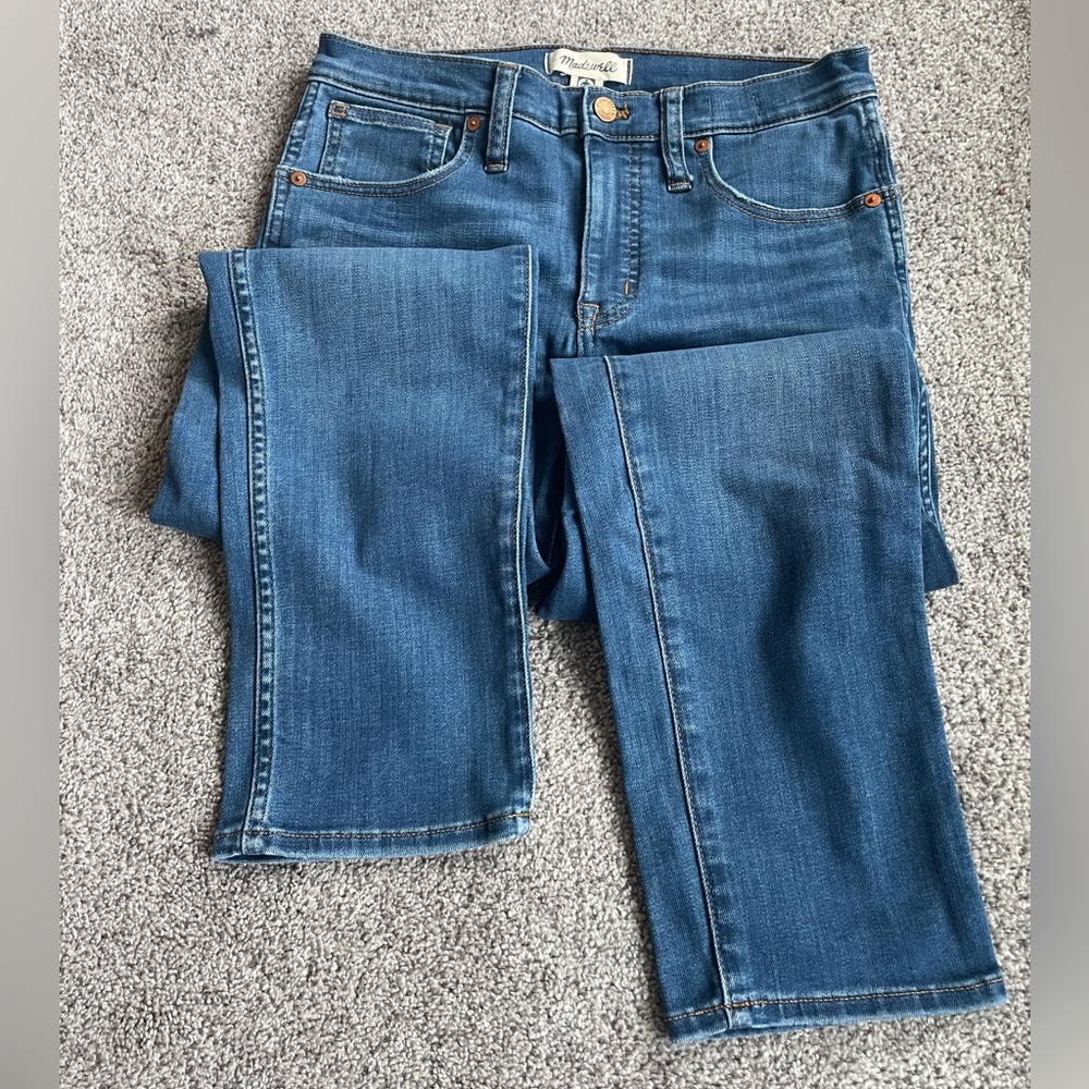 Madewells Midrise stovepipe jeans